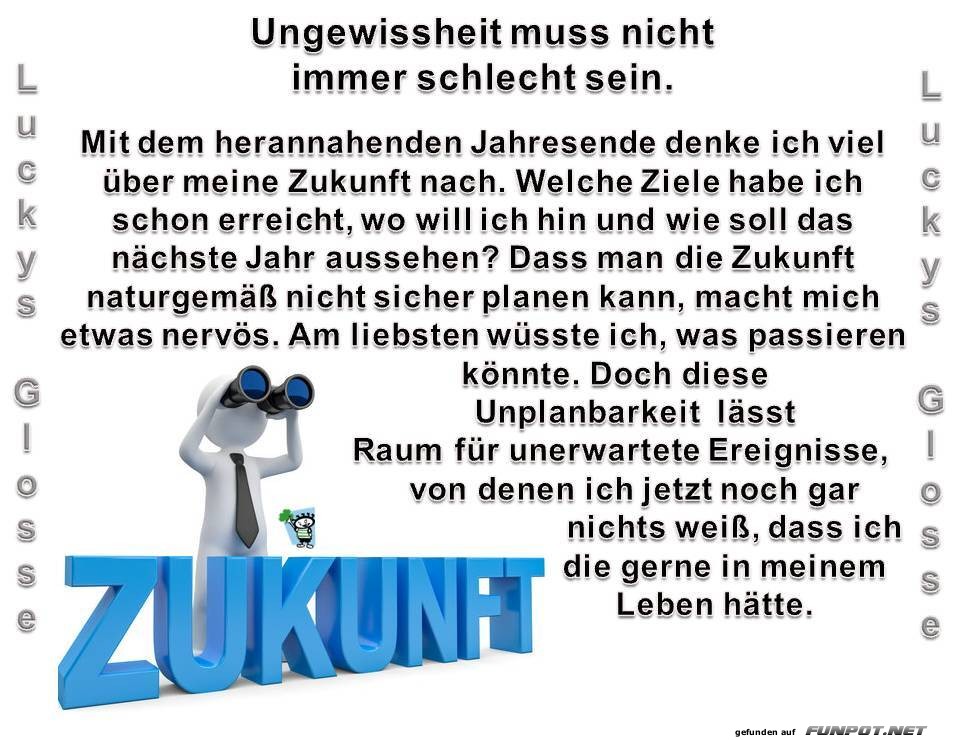 Ungewissheit muss nicht immer schlecht sein