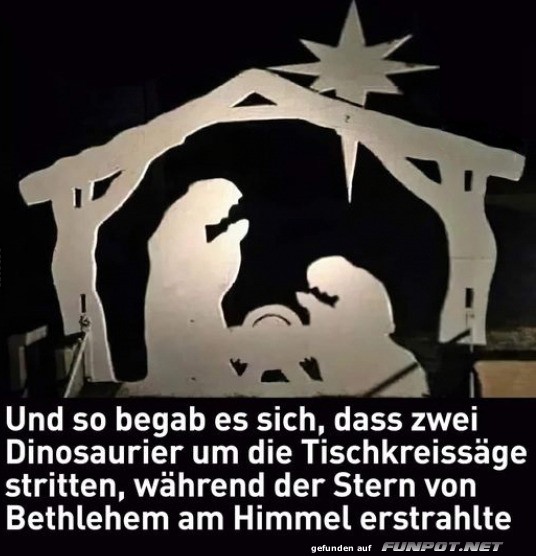 Die Dino-Krippe: Tischkreissäge inklusive