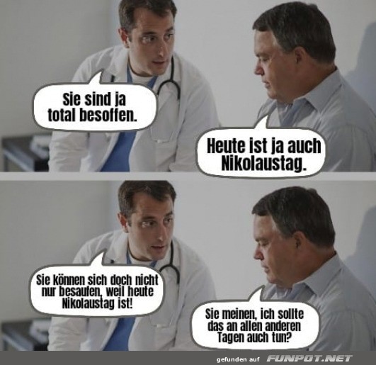 Nikolaus im Vollrausch!