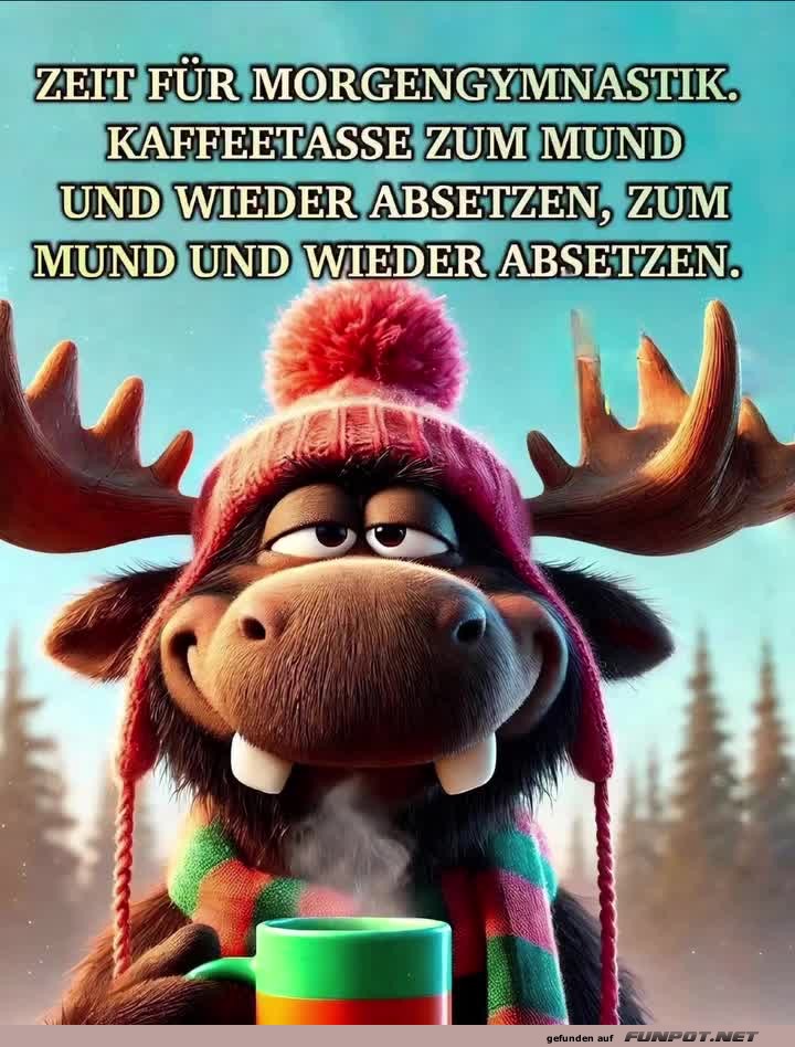 Zeit fr die Morgengymnastik