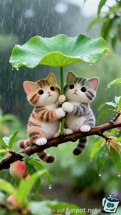 Kätzchen im Regen Kätzchen im Regen