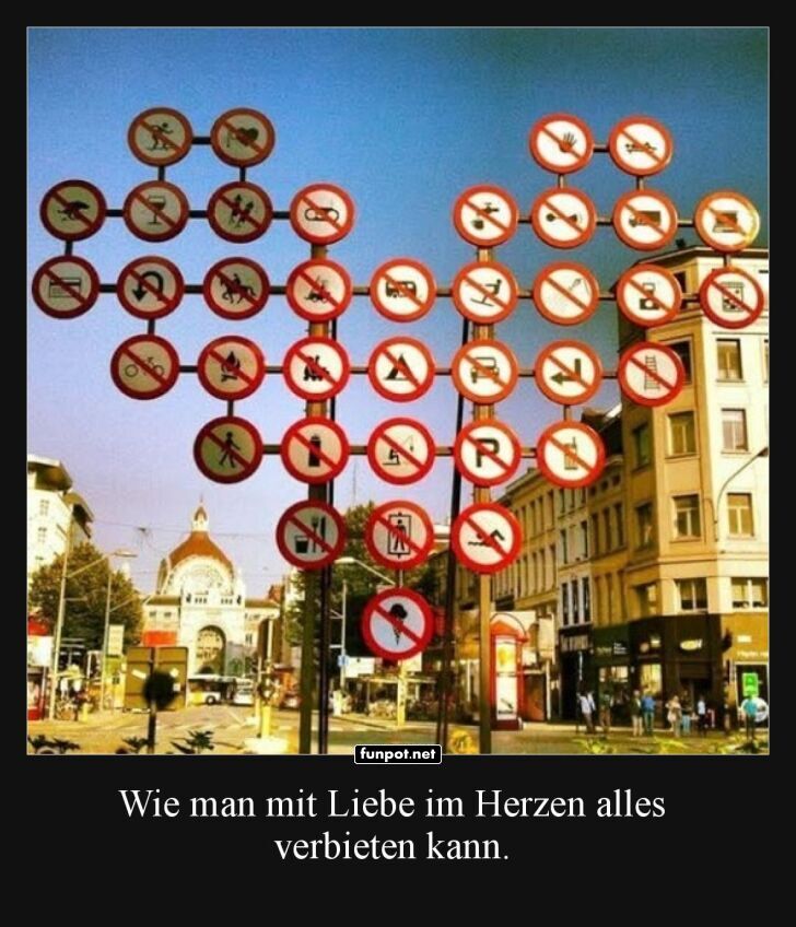 Verbotene Liebe im Schilderwald