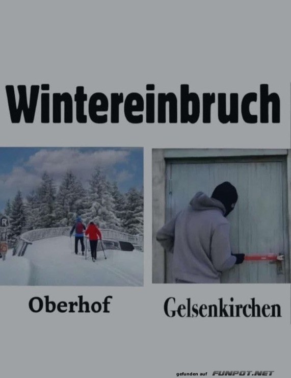 Wintereinbruch in zwei Akten