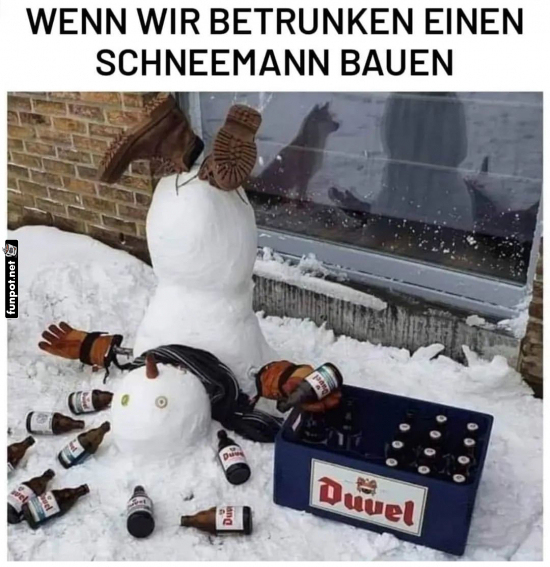 Der Schnee-Man(n) im Einsatz