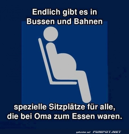 Spezieller Sitzplatz fr Oma-Fans