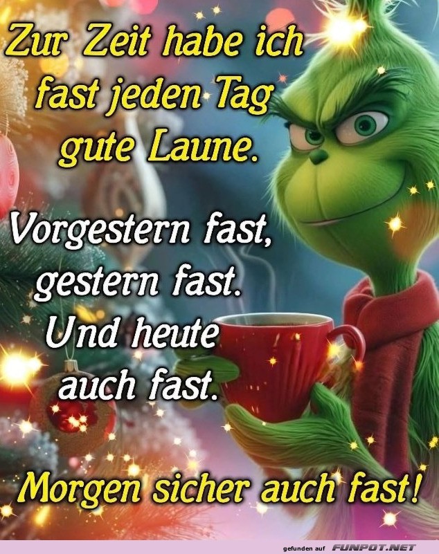 Der Grinch auf guter Laune Dit