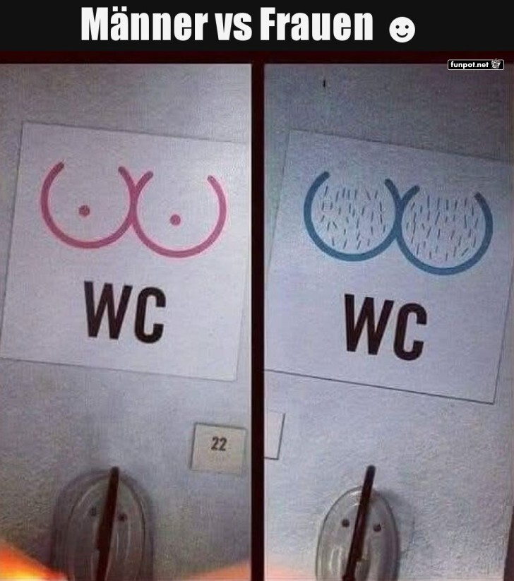 Wenn WC-Schilder zum Lachen bringen