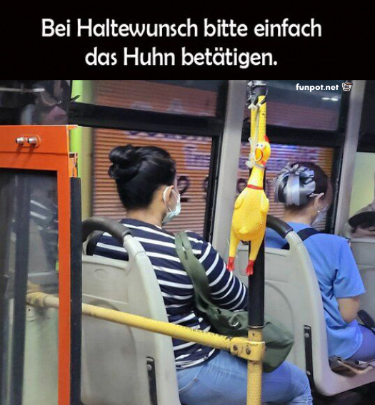 Drücken fürs Kikeriki!