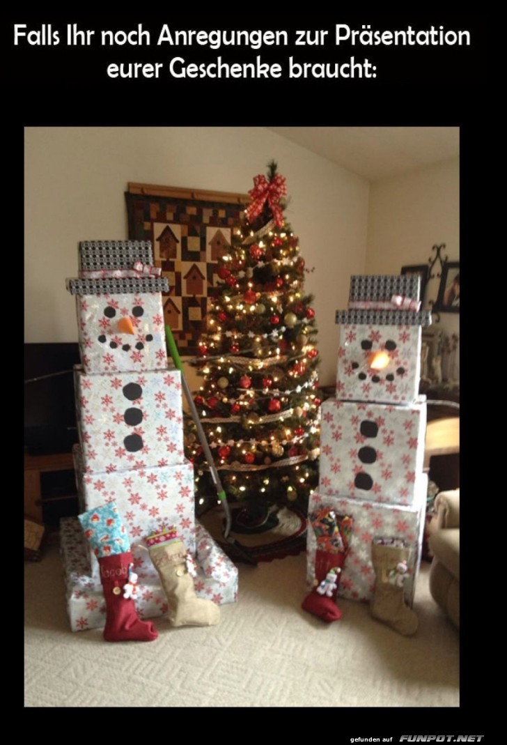 Frosty trifft Geschenkverpackung