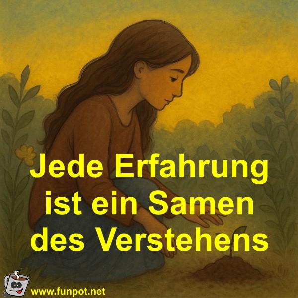 Jede Erfahrung ist ein Samen des Verstehens Jede Erfahrung ist ein Samen des Verstehens