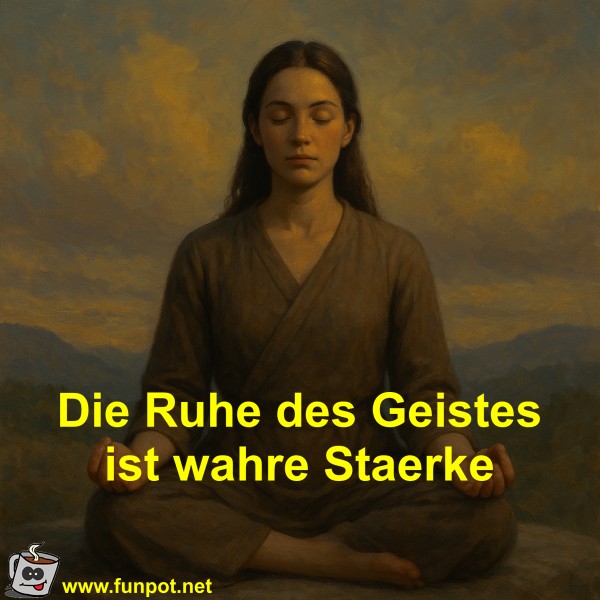 Die Ruhe des Geistes ist wahre Staerke Die Ruhe des Geistes ist wahre Staerke