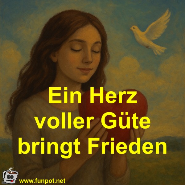 Ein Herz voller Güte bringt Frieden Ein Herz voller Güte bringt Frieden