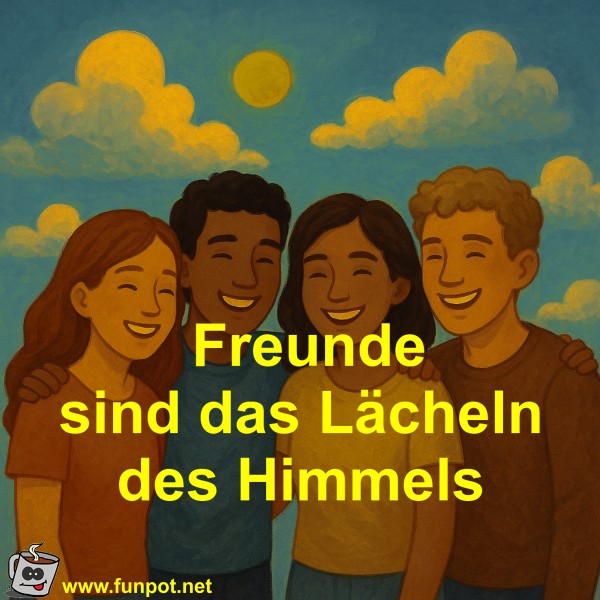 Freunde sind das L�cheln des Himmels