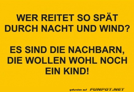 Wer reitet so sp�t