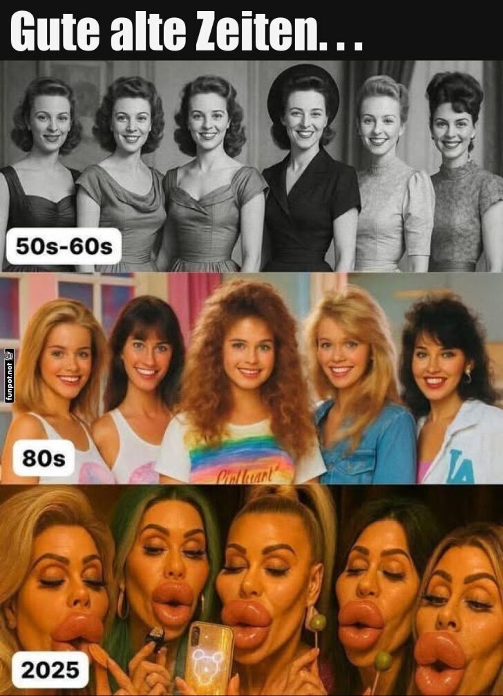Zeitreise der Sch�nheitstrends
