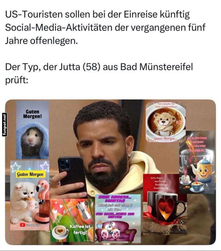 Social Media Scrolls vor der Einreise Social Media Scrolls vor der Einreise