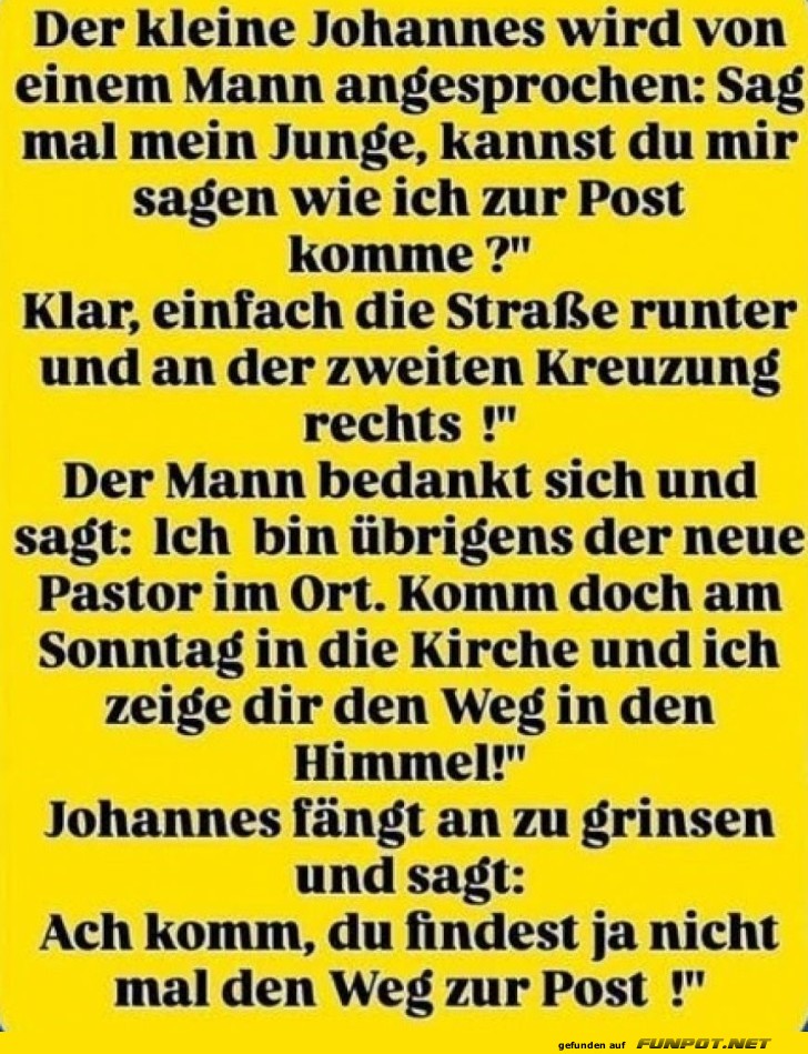 Verirrt auf dem Weg zur Post!