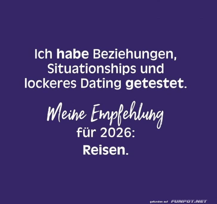 Dating-Detox: Ab in den Urlaub 2026!