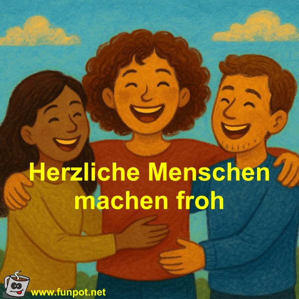 Herzliche Menschen machen froh