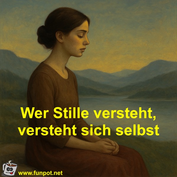 Wer Stille versteht, versteht sich selbst
