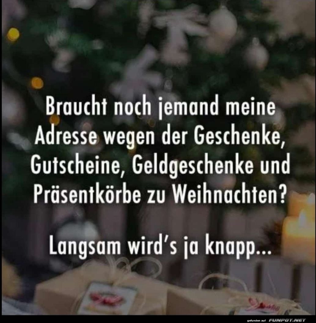 Last-Minute Weihnachtswunsch