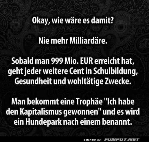 Ein Hund für jeden, Milliardär für keinen!