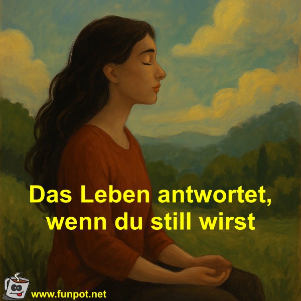 Das Leben antwortet, wenn du still wirst