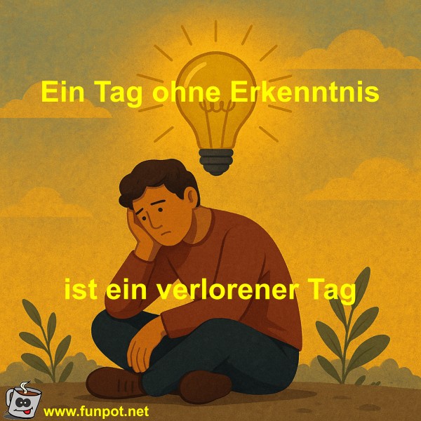 Ein Tag ohne Erkenntnis ist ein verlorener Tag