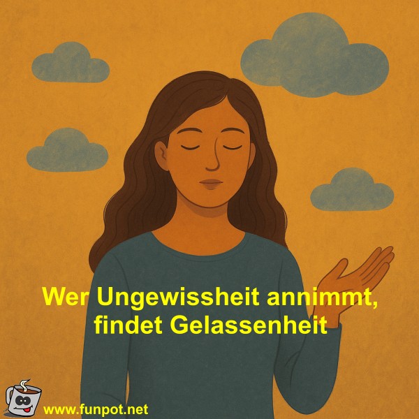 Wer Ungewissheit annimmt, findet Gelassenheit