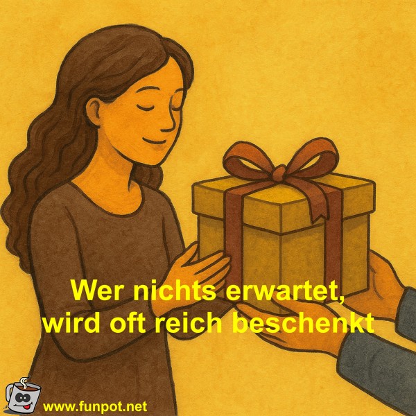 Wer nichts erwartet, wird oft reich beschenkt