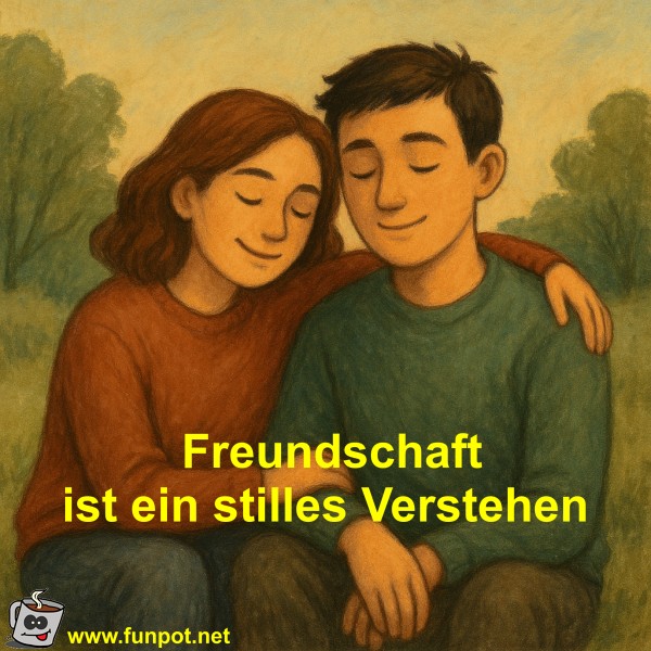 Freundschaft ist ein stilles Verstehen