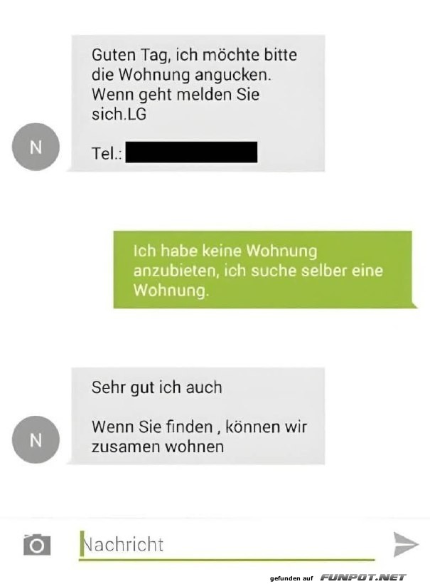 Wohnungssuche auf Abwegen
