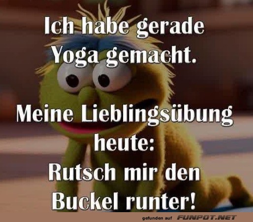 Yoga mit einem Twist und einem Buckel!