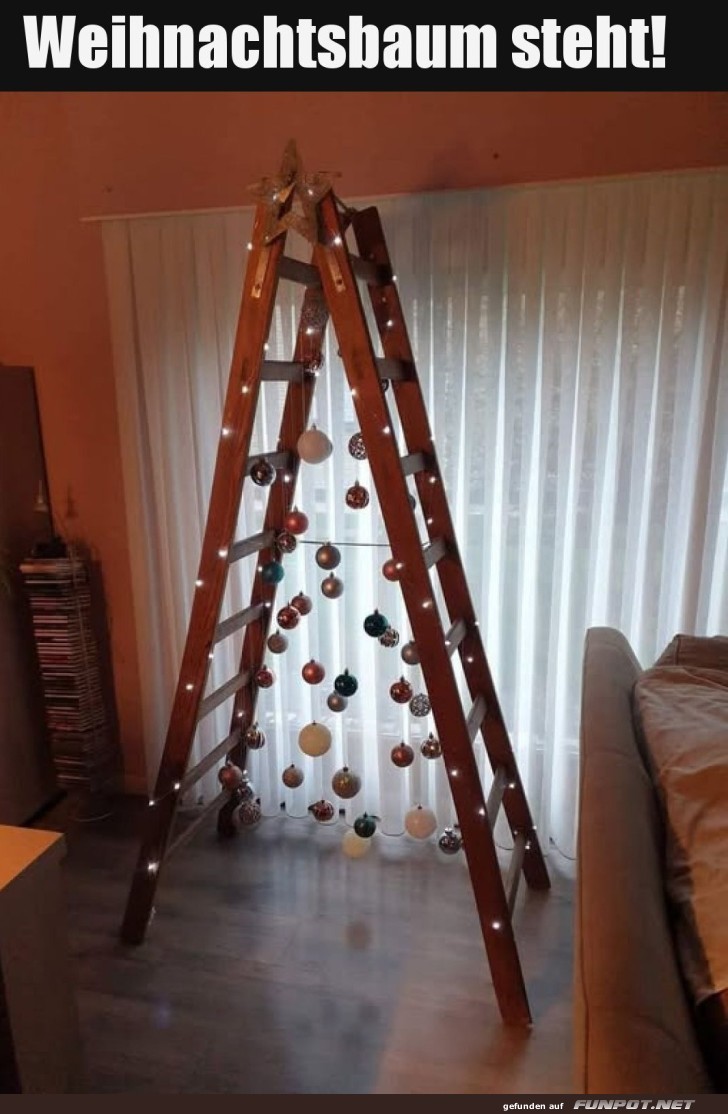 Innovation an Weihnachten: Leiterbaum!