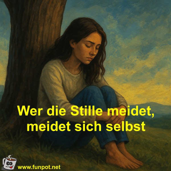 Wer die Stille meidet, meidet sich selbst