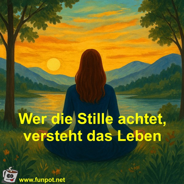 Wer die Stille achtet, versteht das Leben