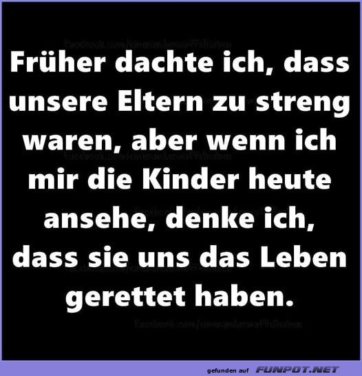 Strenge Eltern und der Retterblick