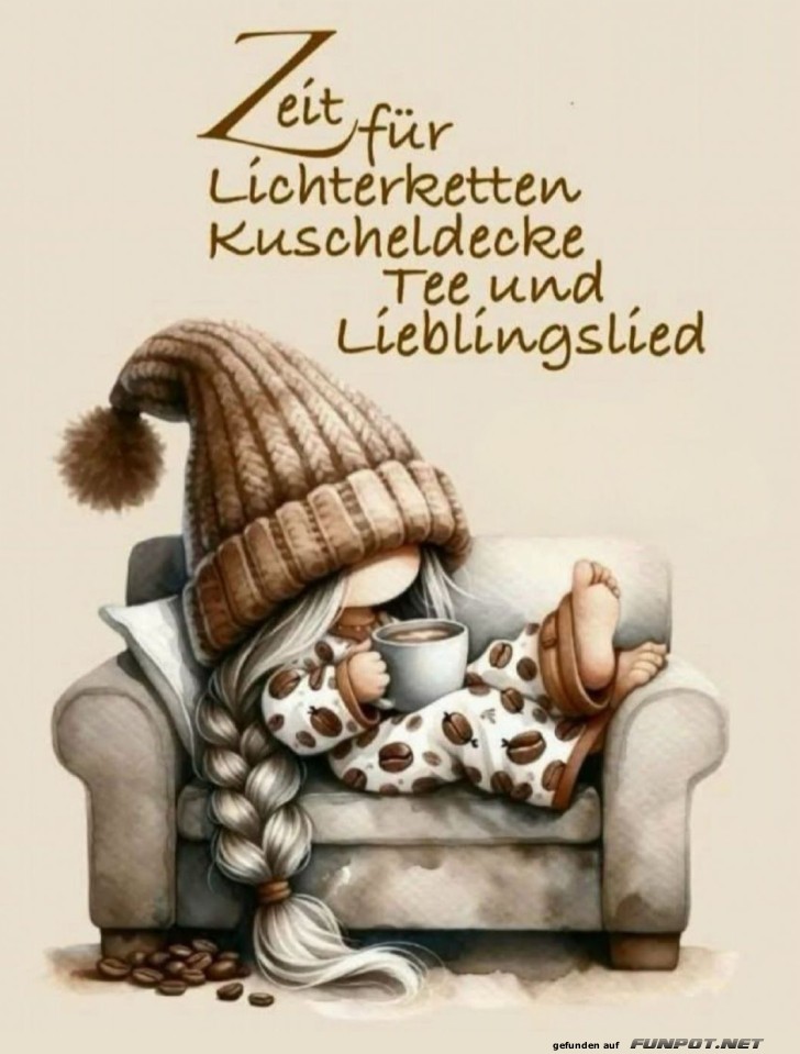 Kuschel-K�nigin auf Kaffeepause