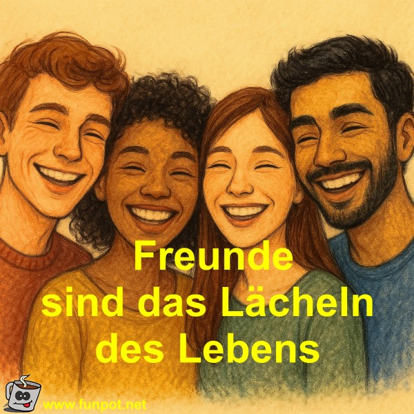 Freunde sind das L�cheln des Lebens