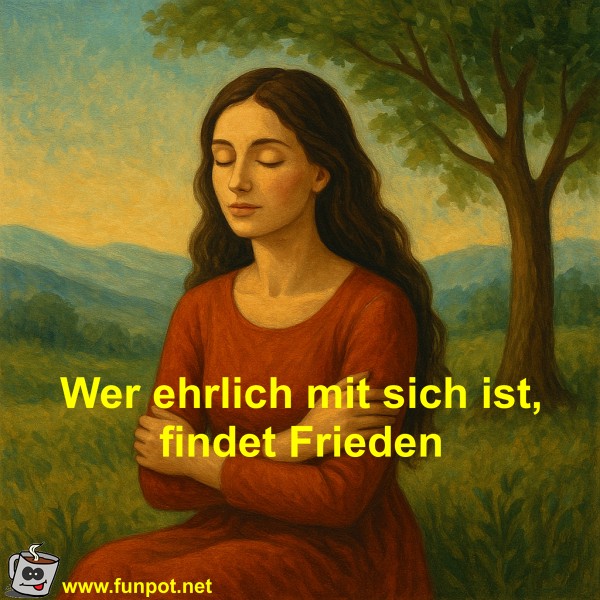Wer ehrlich mit sich ist, findet Frieden