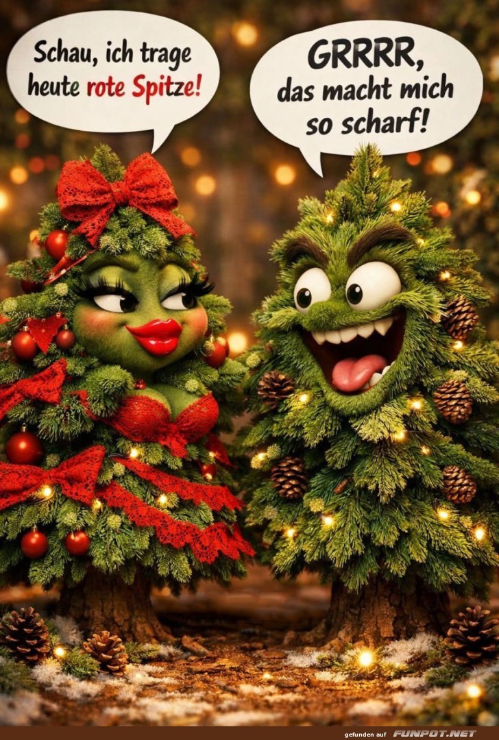 Tannenbaum-Flirt mit pikanter Note!