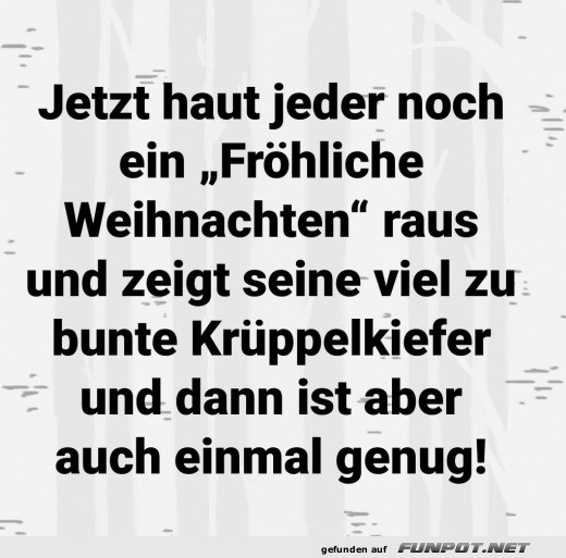 Weihnachts-Kiefer Chaos