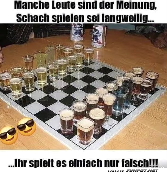 Trink-Schach: Zug f�r Zug ins Glas