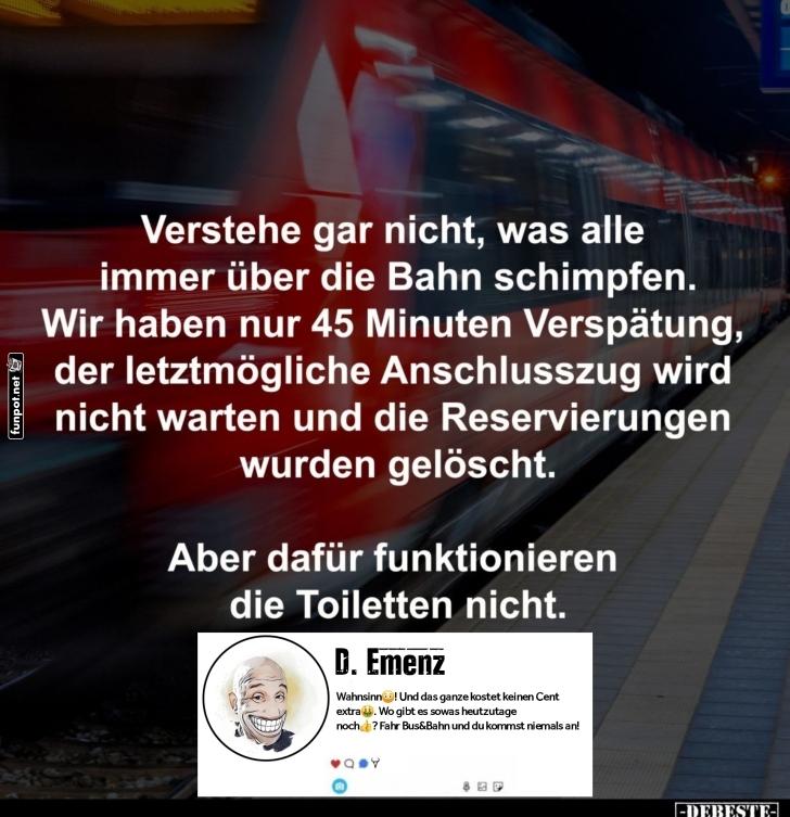 Bahn-Abenteuer: P�nktlich unp�nktlich!