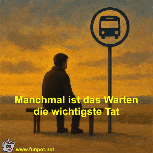 Manchmal ist das Warten die wichtigste Tat