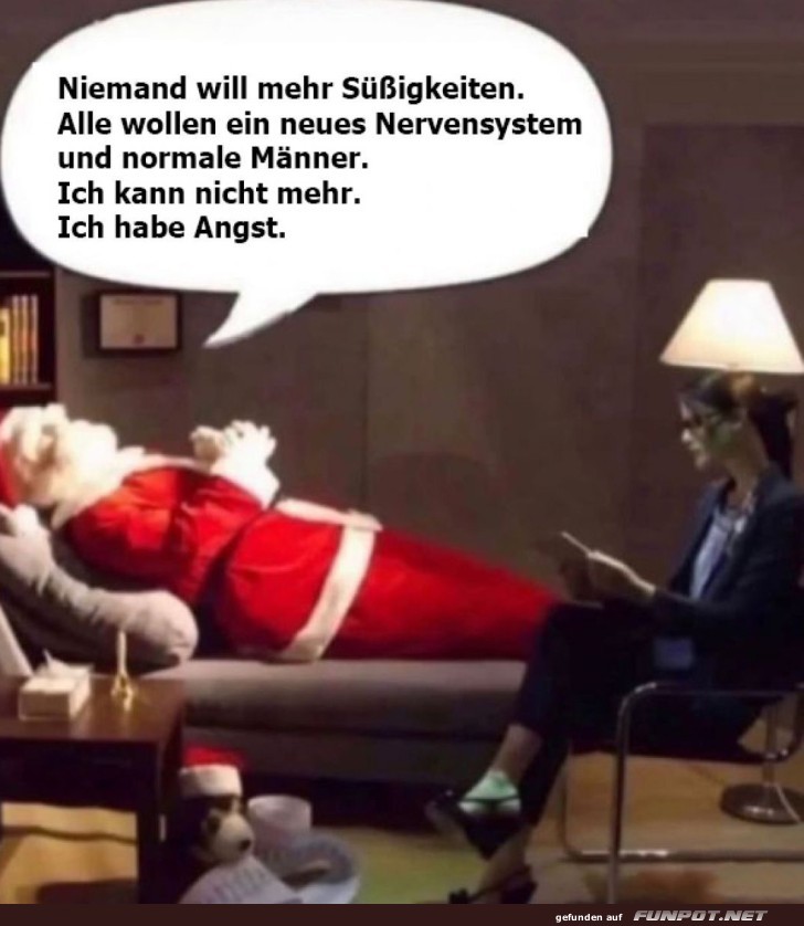 Santa beim Therapeuten: Geschenke-Krise!