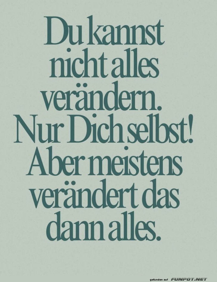 Der Dominoeffekt der Selbstveränderung