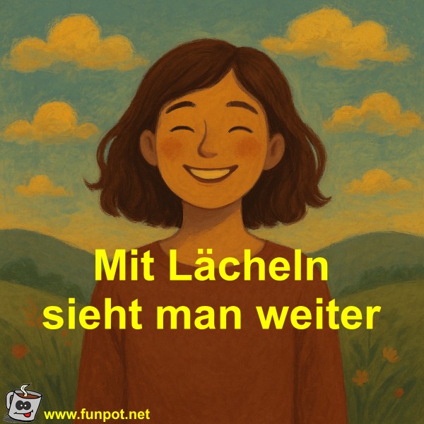 Mit Lächeln sieht man weiter
