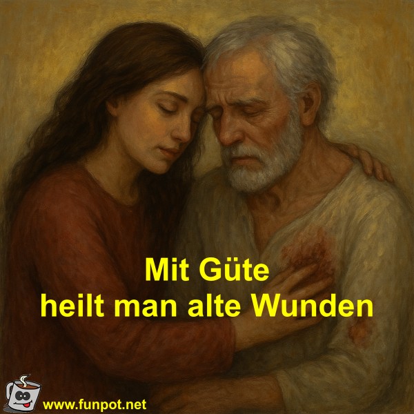 Mit Güte heilt man alte Wunden Mit Güte heilt man alte Wunden
