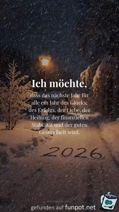 Sch�ner Wunsch f�r 2026